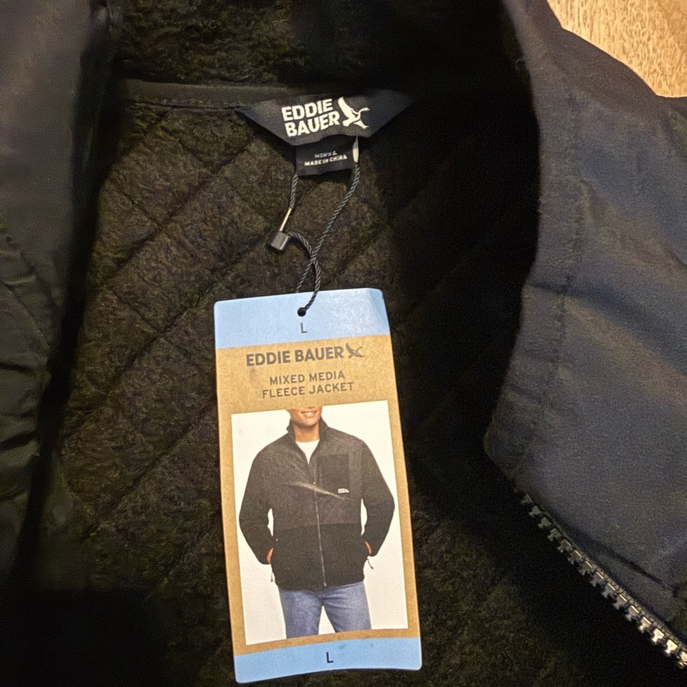 Eddie Bauer Men's Dark Black Performance Jacket - Picture 4 of 5